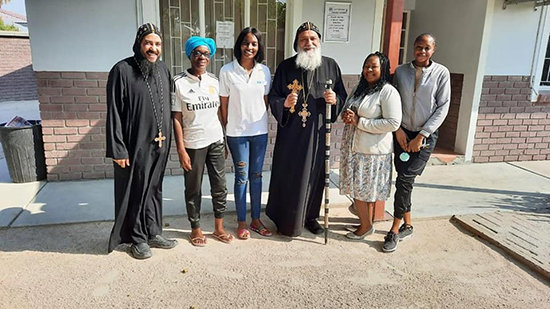 الأنبا جوزيف يزور منظمة رعاية الأطفال الأيتام بناميبيا