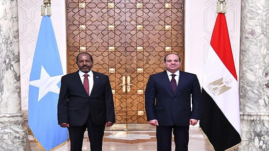  السيسي يؤكد لنظيره الصومالي دعم مصر الكامل لمواجهة خطر التطرف والإرهاب