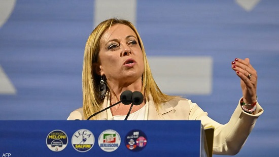 زعيمة اليمين المتشدد في إيطاليا جيورجيا ميلوني