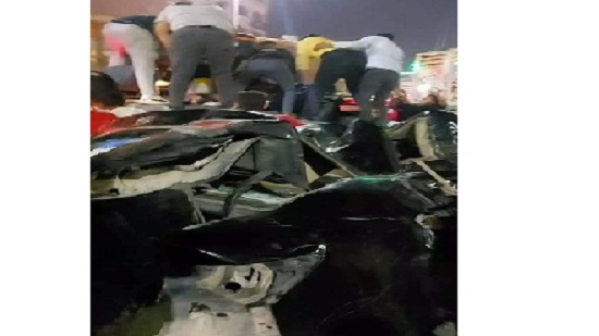  سيارة نقل ثقيل تدهس 6 سيارات ملاكي على الطريق الدائري