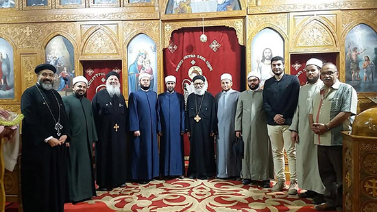 زيارة وفد إسلامي لكنيسة العذراء والأنبا بيشوي ببورسعيد