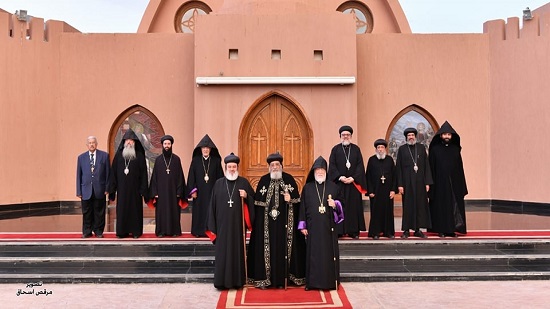  لقاء بطاركة الكنائس الأرثوذكسية الشرقية بالشرق الأوسط بمركز لوجوس بوادي النطرون