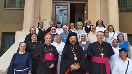 بطريرك الأقباط الكاثوليك يترأس الجمعية العمومية لاتحاد الرهبانيات النسائية بمصر