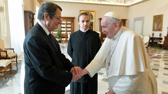  البابا فرنسيس يستقبل رئيس قبرص