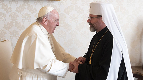 مطران الروم الكاثوليك و البابا فرنسيس 
