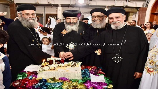 كنيسة مارمرقس ببورفؤاد تحتفل بذكرى تجليس الانبا تادرس اسقفا على بورسعيد 