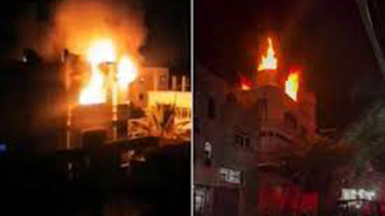 وفاة 21 شخصًا بحريق ببناية سكنية بمخيم جباليا في قطاع غزة