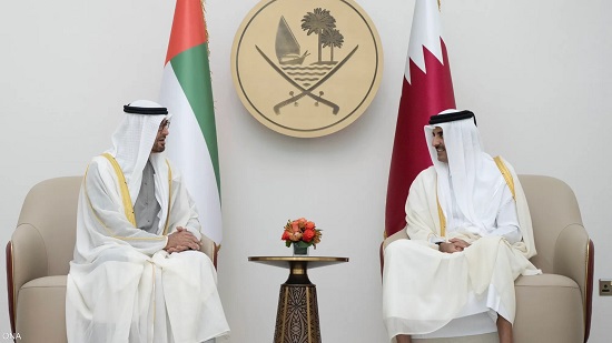 الشيخ محمد بن زايد يبدأ زيارة رسمية إلى قطر