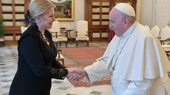 البابا فرنسيس يستقبل رئيسة جمهورية سلوفاكيا