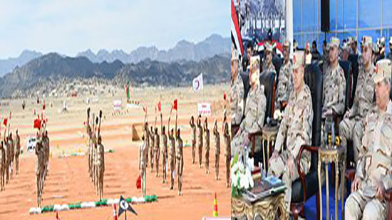 رئيس الأركان يشهد بياناً عملياً للتكتيكات الصغرى والمهارة فى الميدان لإحدى وحدات المنطقة الجنوبية العسكرية
