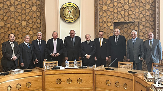  وزير الخارجية يستقبل مجلس ادارة المجلس المصري للشئون الخارجية