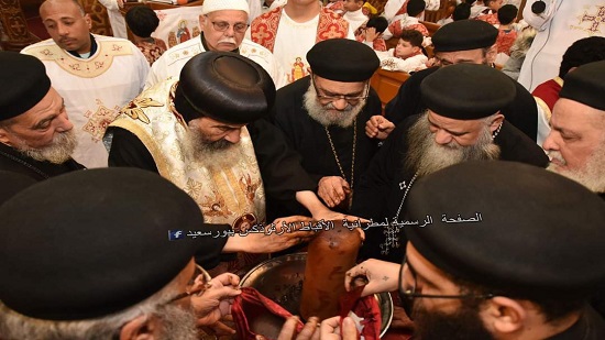 كنيسة القديسة دميانة ببورسعيد تحتفل بعيد استشهاد شفيعتها 