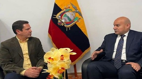  رئيس لجنة العلاقات الخارجية بالبرلمان الإكوادوري يستقبل السفير المصري