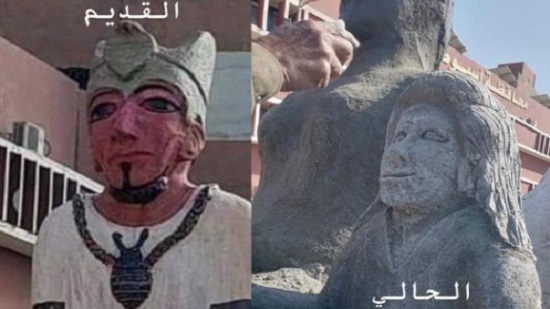 جدل واسع في مصر بعد وضع تمثال يشبه 