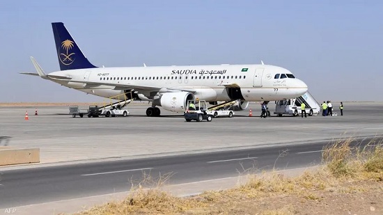 طائرة تابعة للخطوط الجوية السعودية