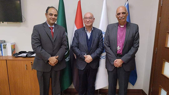 رئيس الأسقفية يودع سفير مفوضية الأمم المتحدة بالقاهرة