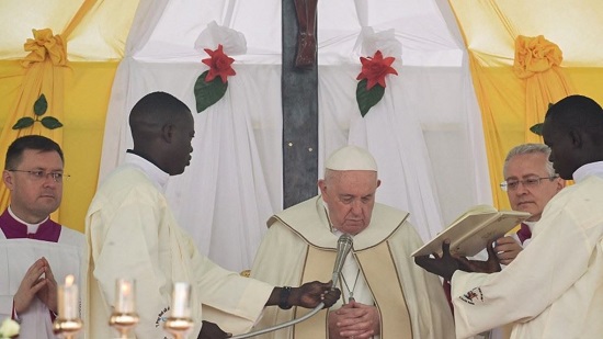  البابا فرنسيس يختتم زيارته إلى جنوب السودان