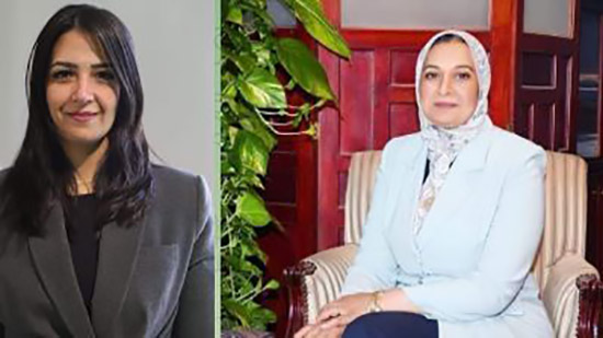 الدكتورة مايا مرسى تهنئ الدكتورة غادة فاروق لترقيتها نائبة رئيس جامعة عين شمس