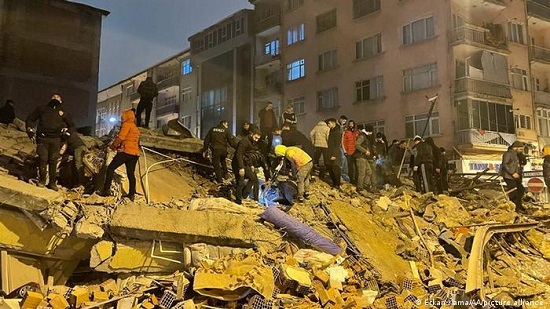  ردود فعل المجتمع الدولي على واقعة زلزال تركيا وسوريا