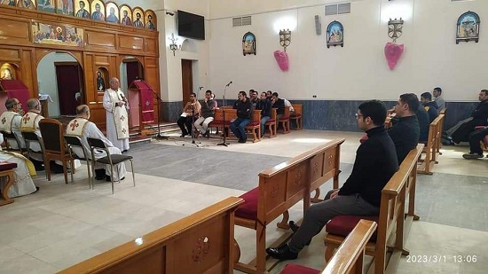  الكلية الإكليريكية بالمعادي تستقبل أسقف الإسكندرية للأرمن الكاثوليك