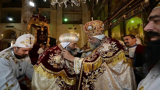 مطرانية بورسعيد تحتفل بذكرى ترقية الانبا تادرس لرتبة مطران بيد البابا تواضروس الثاني 
