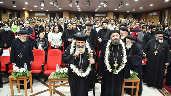 الأنبا تادرس يشهد احتفالية كنيسة ابى سيفين ودميانة ببورسعيد بمناسبة عيد تدشينها الرابع