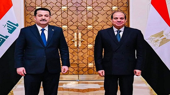 الرئيس السيسي يستقبل رئيس وزراء العراق ويؤكد دعم مصر الثابت لأمن واستقرار البلد الشقيق والاعتزاز بالعلاقات الاستراتيجية بين البلدين