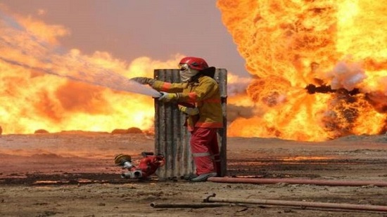 اندلاع حريق في بئر نفط بالكويت