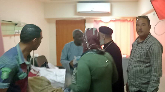  مسؤول الحوادث بايبارشية بني سويف يزور المصابين السودانيين بالمستشفى التخصصي