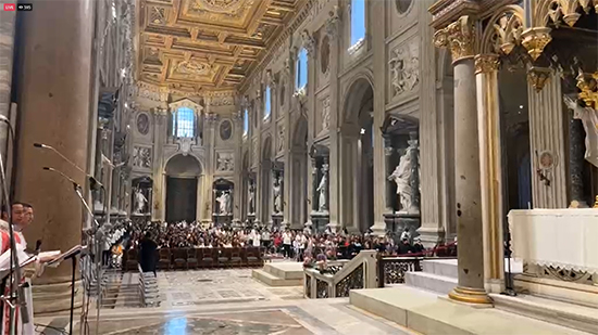 شاهد .. صلوات العشية بحضور البابا تواضروس في بازيليكا القديس يوحنا اللاتيران بروما