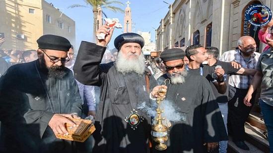  بالصور :الأنبا ماركوس يترأس الاحتفال السنوى لعيد الشهيدة دميانة والأربعين عذراء بديرها بالبرارى ببلقاس 