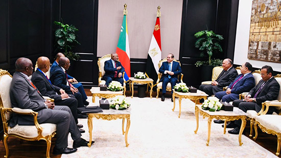 الرئيس السيسي يلتقي رئيس جزر القمر والرئيس الحالي للاتحاد الأفريقي