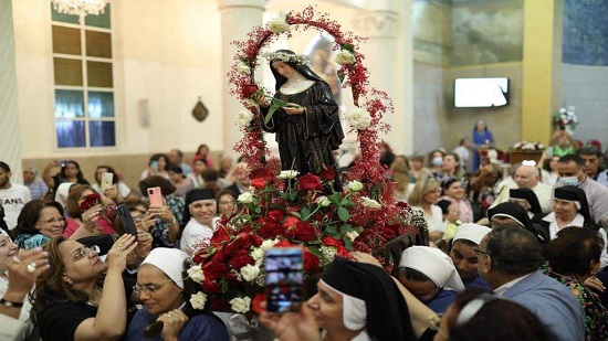 المطران شيحان يترأس عيد القديسة ريتا بمصر الجديدة