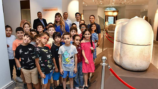 متحف الزعفران بجامعة عين شمس يستقبل زيارة أطفال 