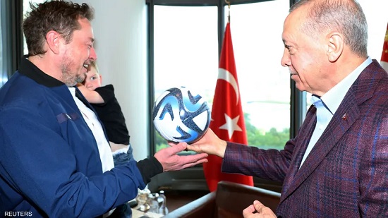 أردوغان يلتقي إيلون ماسك... ويعرض عليه هذا الاقتراح