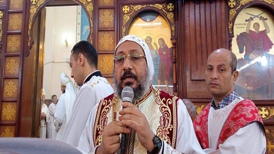 أسقف الوادي يزور كنيسة الشهيد ابى سيفين بقرية الحمام