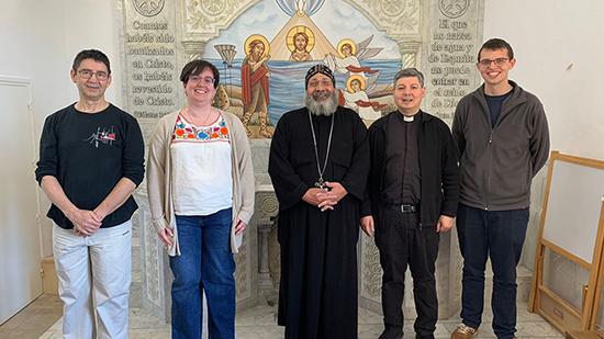 زيارة مسؤولة العلاقات المسكونية للكنيسة القبطية بإسبانيا 