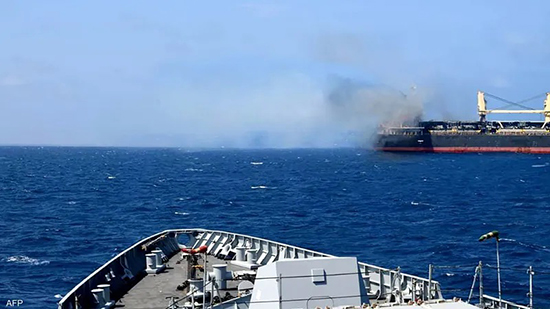 قائد سفينة تجارية جنوب شرق جيبوتي أبلغ عن حدوث انفجار قرب سفينته